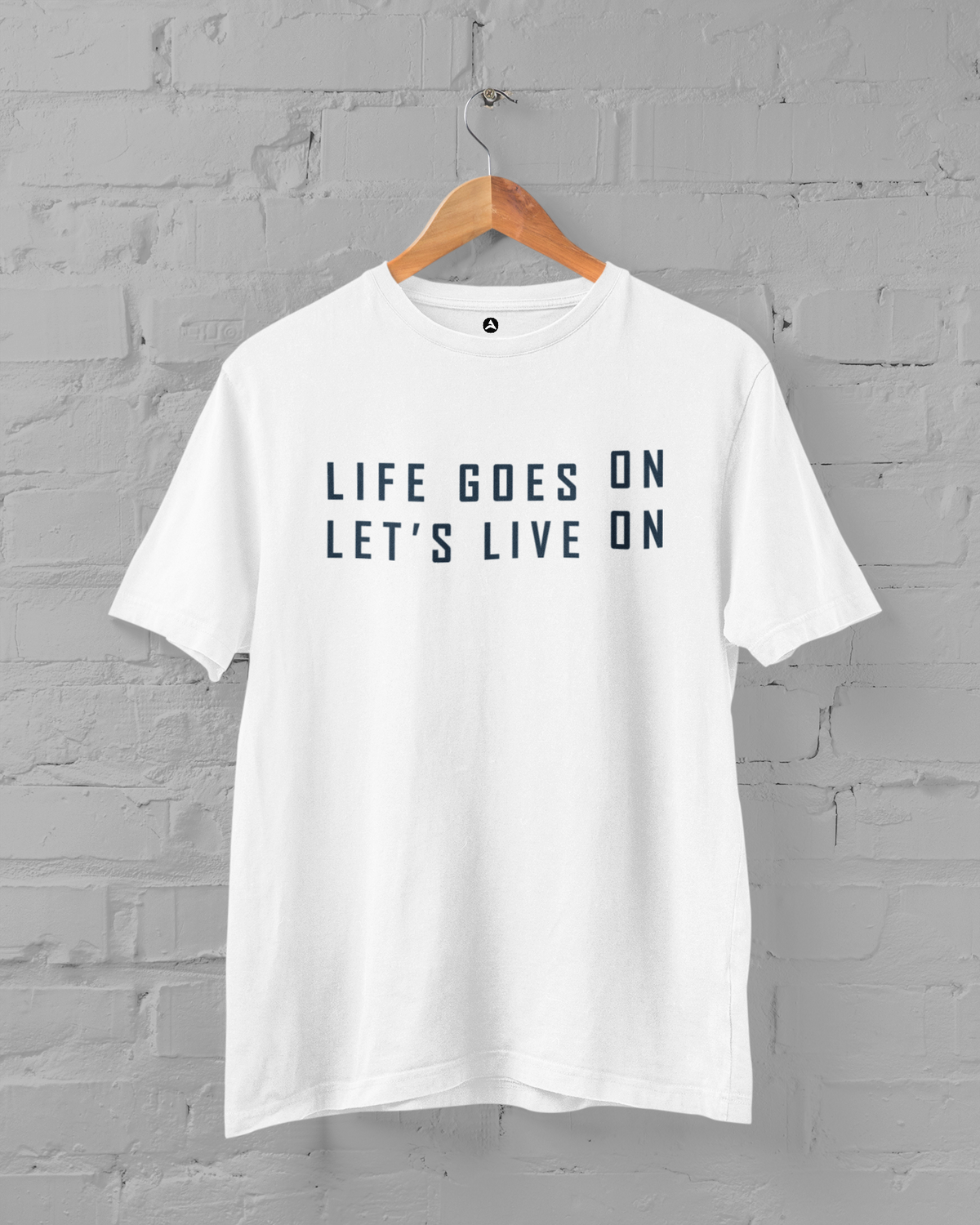 " Life goes on, let's live on : BTS - HALF-SLEEVE T-SHIRTS WHITE