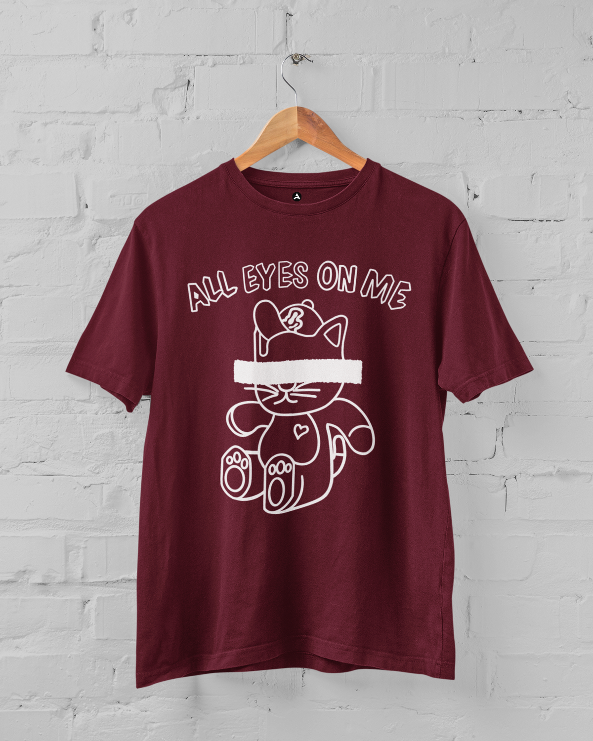 All Eyes On Me Regular Fit T-Shirts MAROON