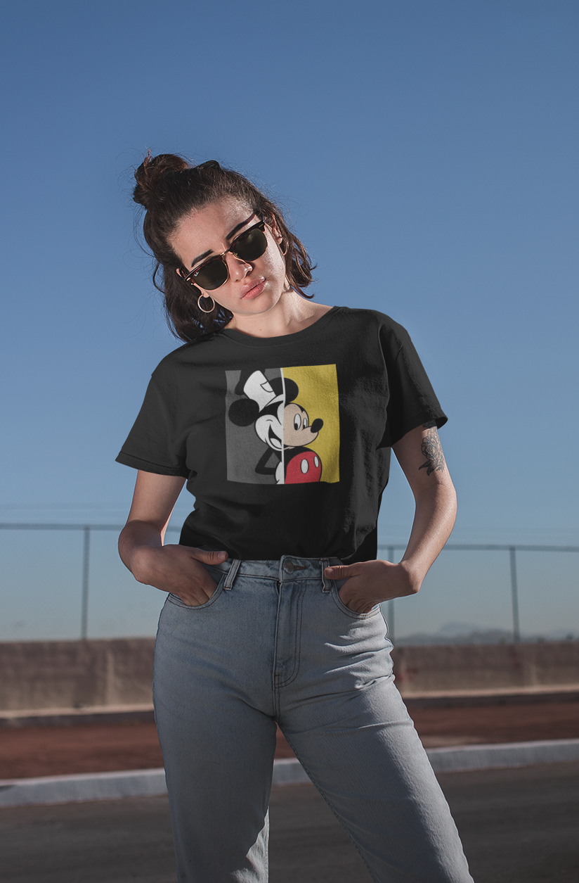 Mickey and Minnie- HALF-SLEEVE T-SHIRTS