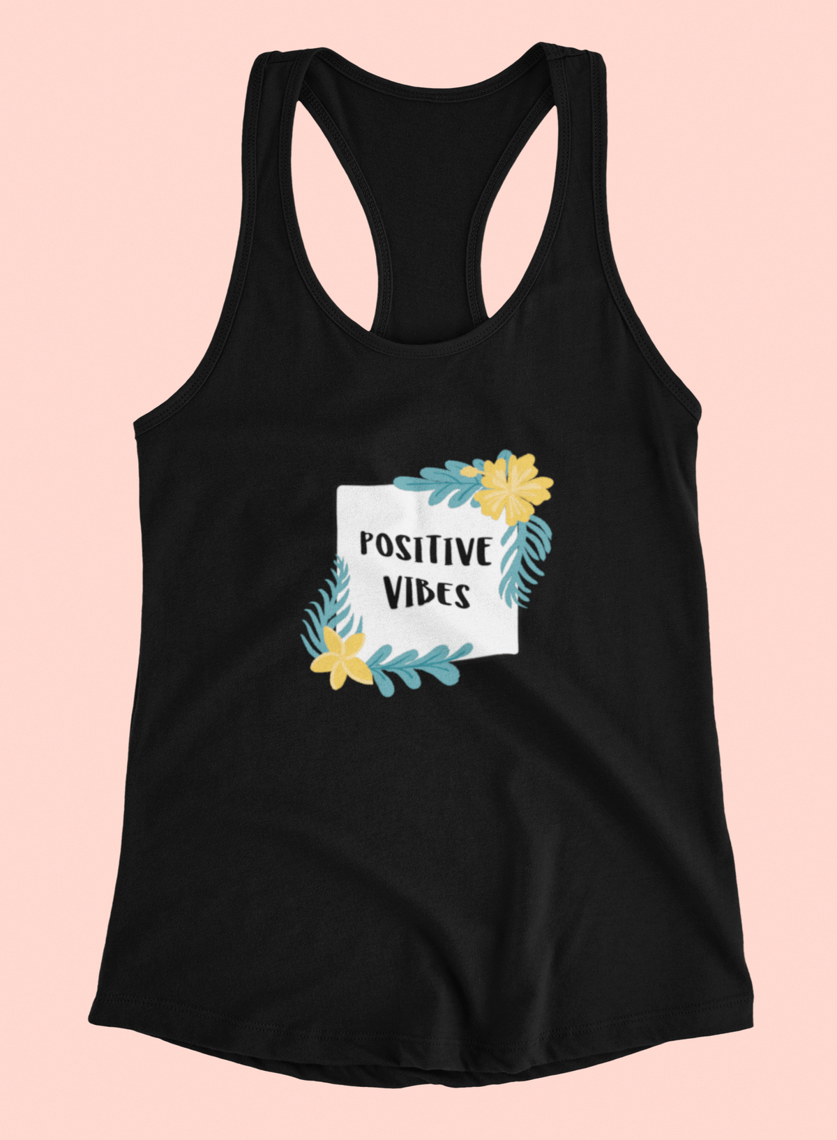"POSITIVE VIBES" - Tank Tops BLACK