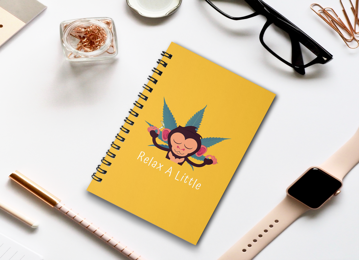 RELAX A LITTLE SPIRAL NOTEBOOK A5