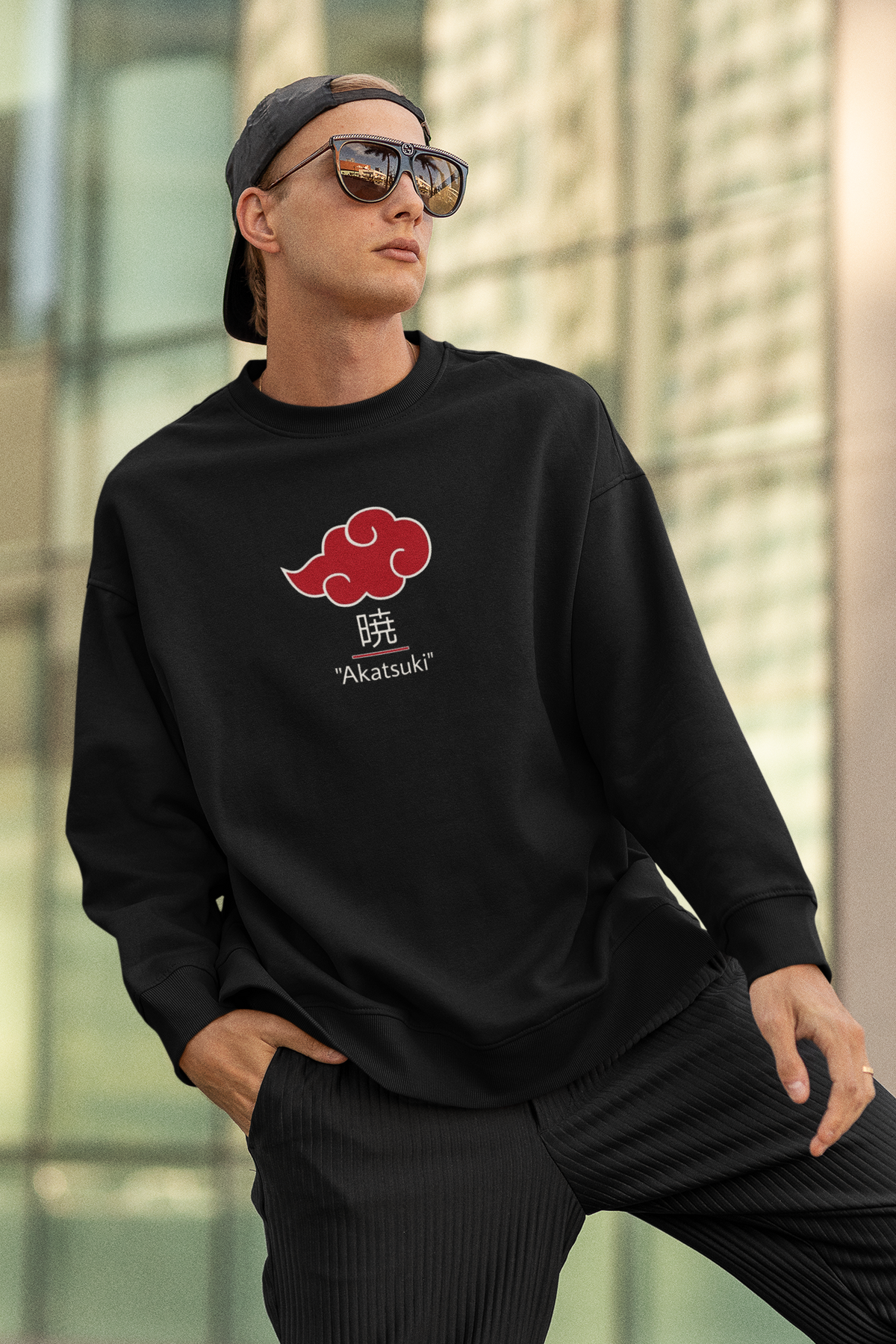 Akatsuki: Anime: Winter Sweatshirt BLACK