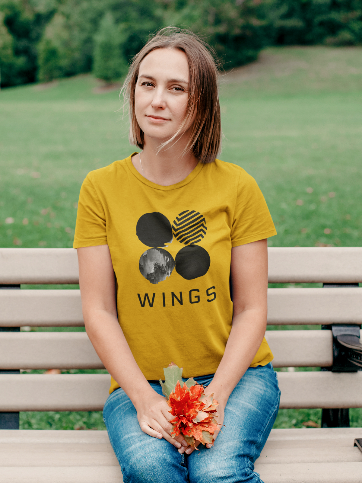 WINGS : BTS Regular Fit T-Shirts