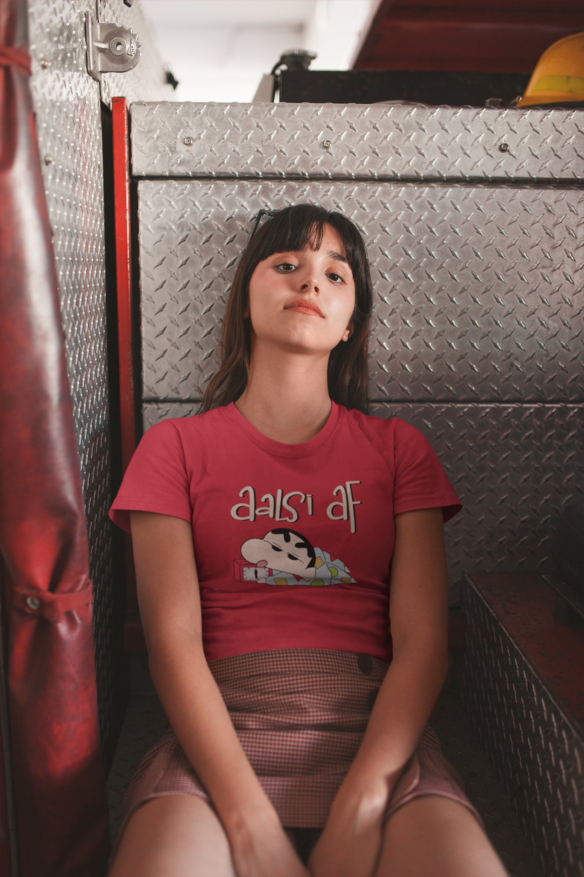 AALSI AF : SHINCHAN - HALF-SLEEVE T-SHIRTS RED
