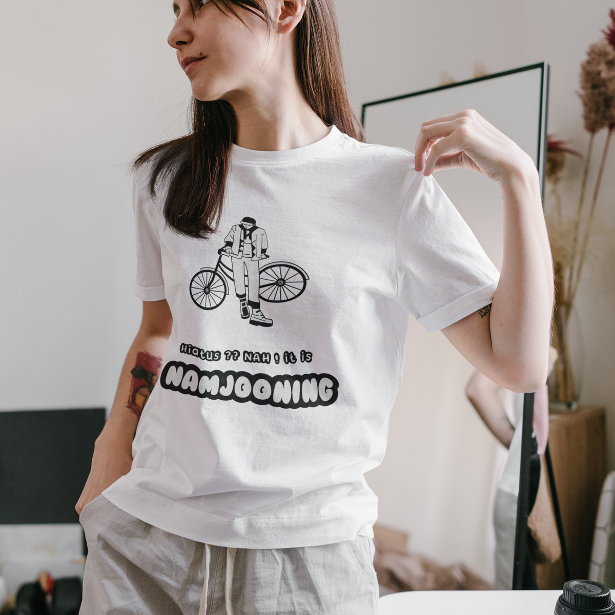 NAH! It is Namjooning: BTS - Half-sleeve T-shirts WHITE