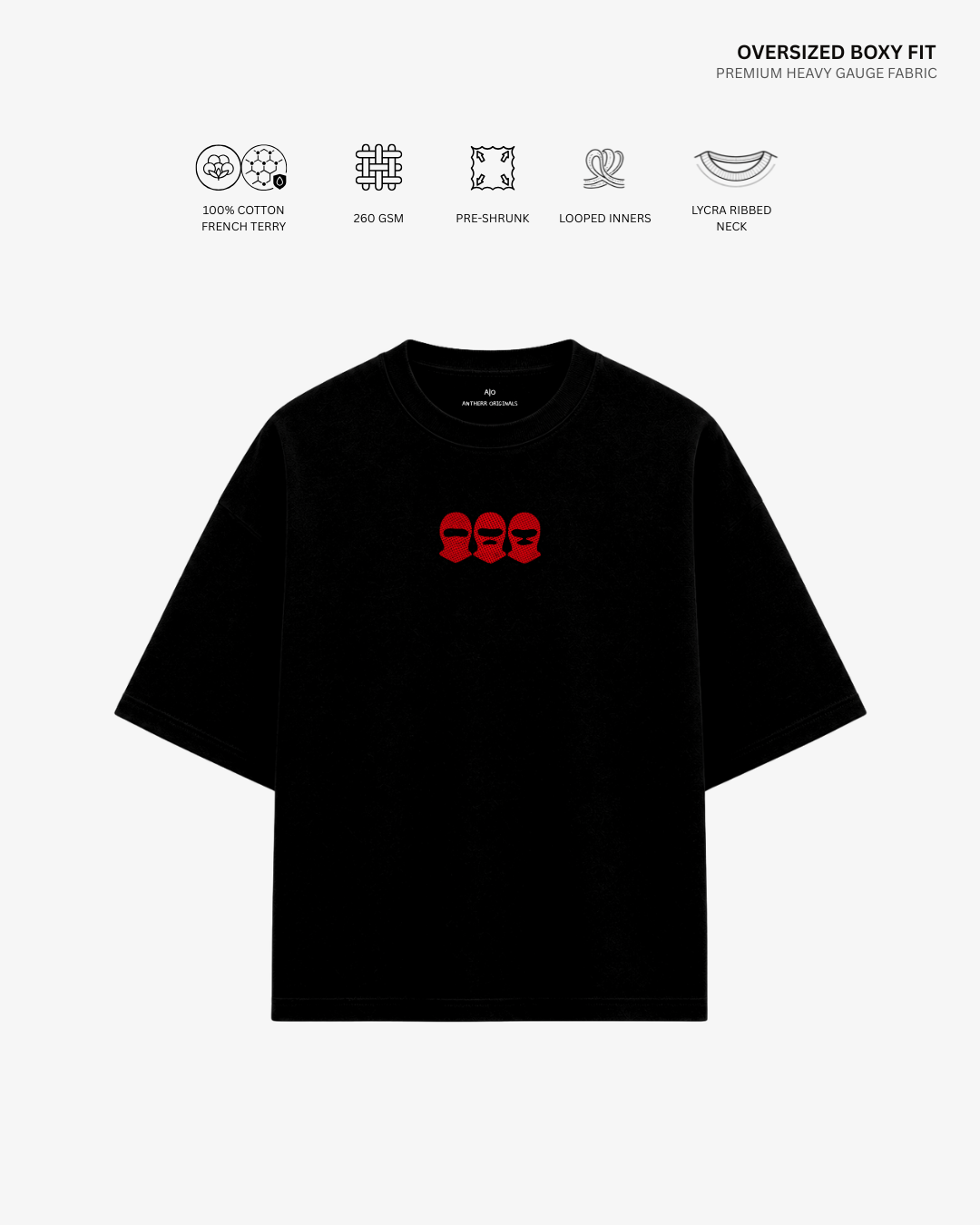 Hooligan Arirang Unisex French Terry Oversized T-Shirt | Antherr Core