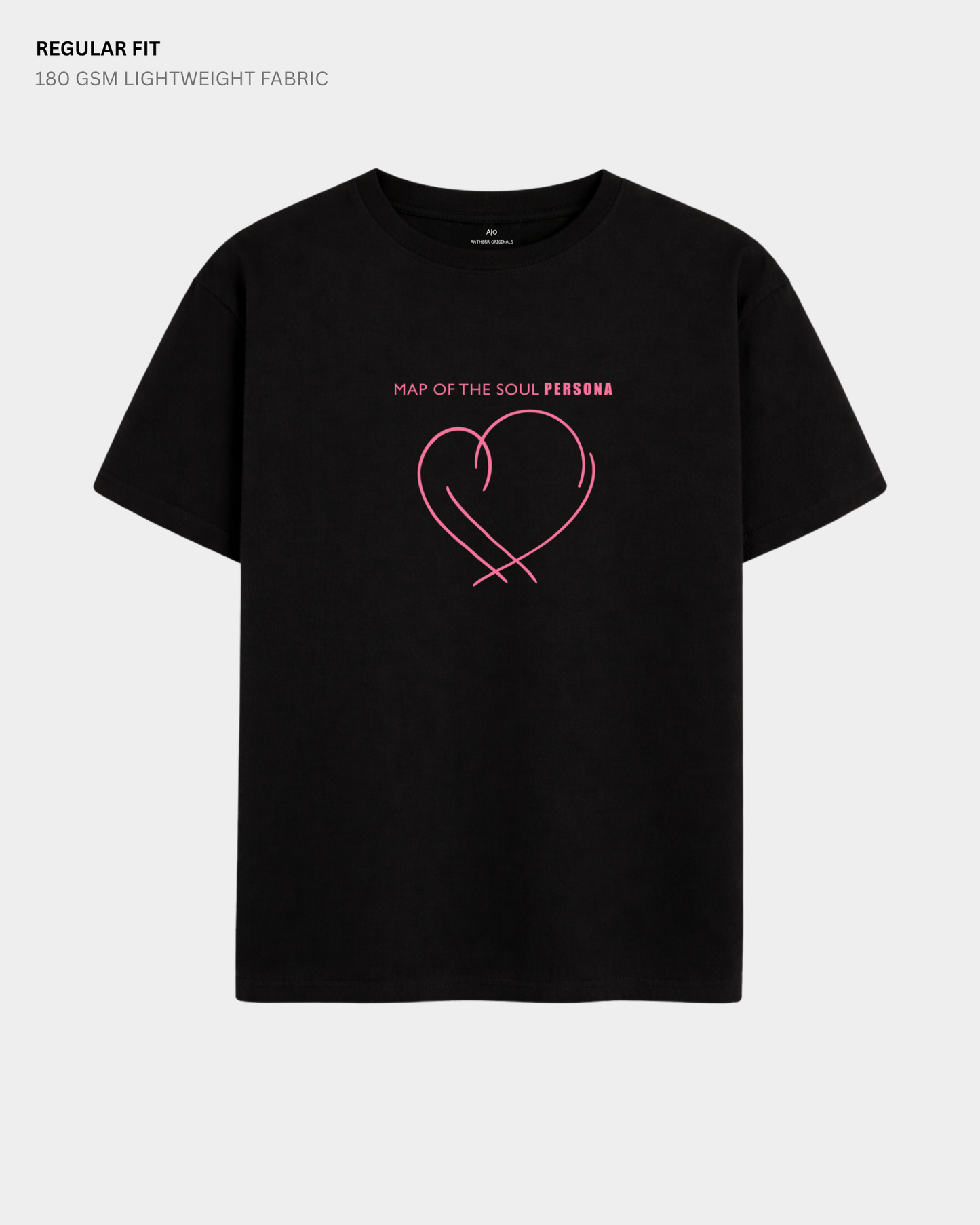 Map Of The Soul Persona - Jimin 95- Boy with luv (Double Sided Print) : BTS - HALF-SLEEVE T-SHIRTS
