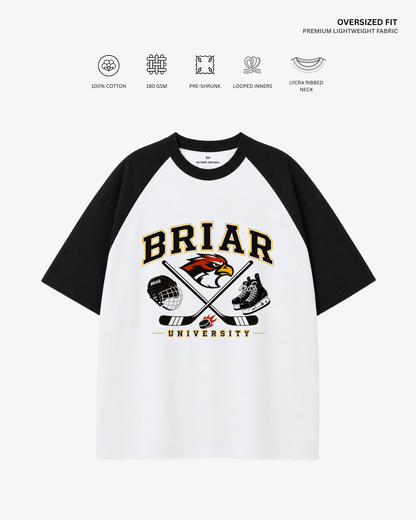 Briar University Unisex Ranglan Oversized T-Shirt | Antherr Core