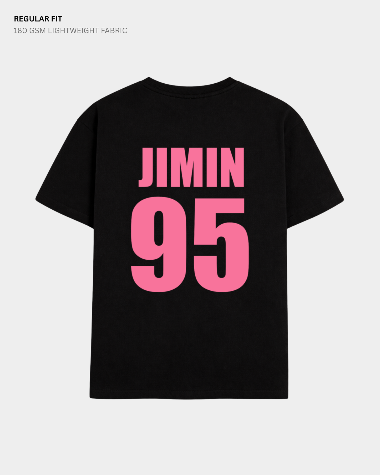 Map Of The Soul Persona - Jimin 95- Boy with luv (Double Sided Print) : BTS - HALF-SLEEVE T-SHIRTS BLACK