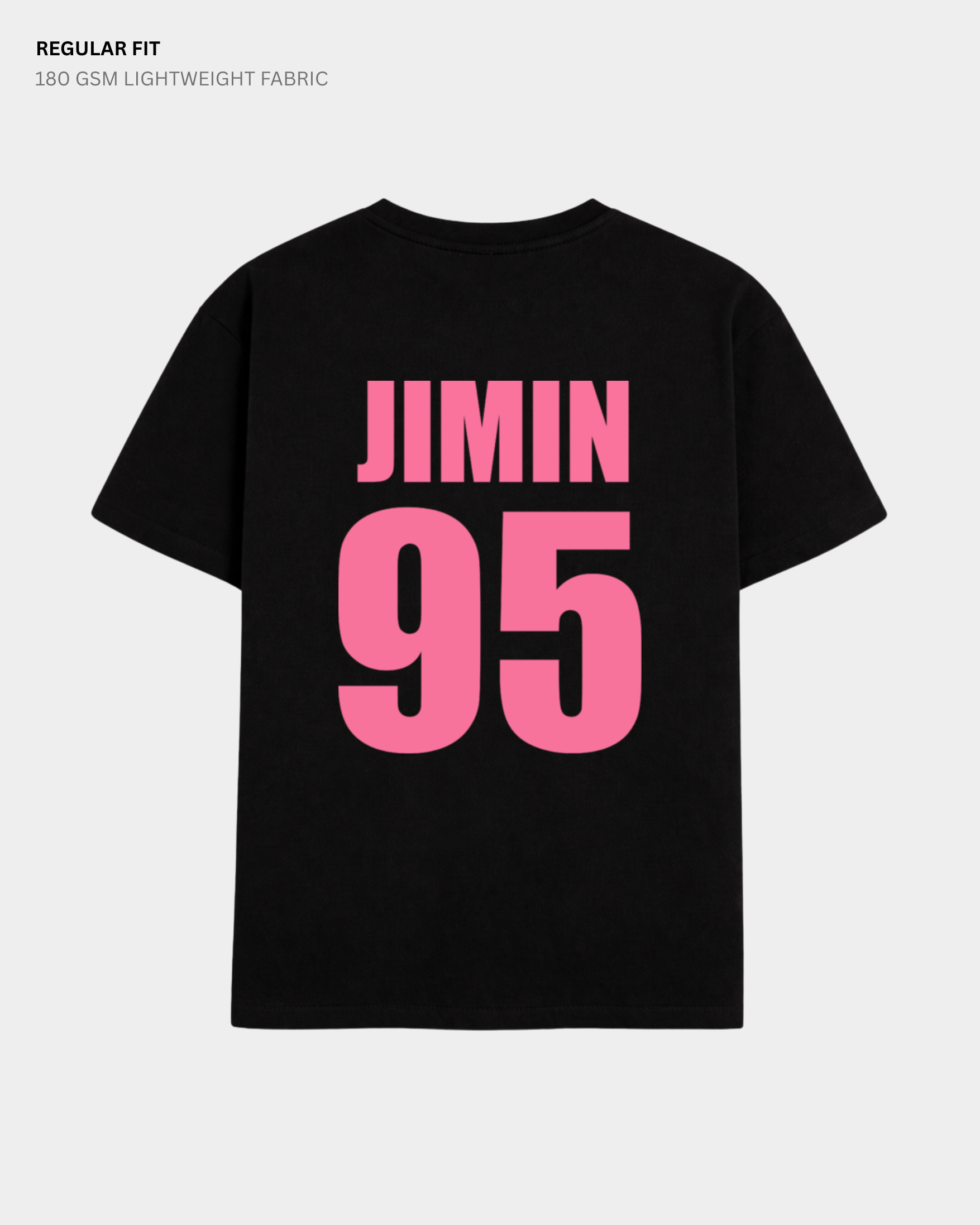 Map Of The Soul Persona - Jimin 95- Boy with luv (Double Sided Print) : BTS - HALF-SLEEVE T-SHIRTS BLACK