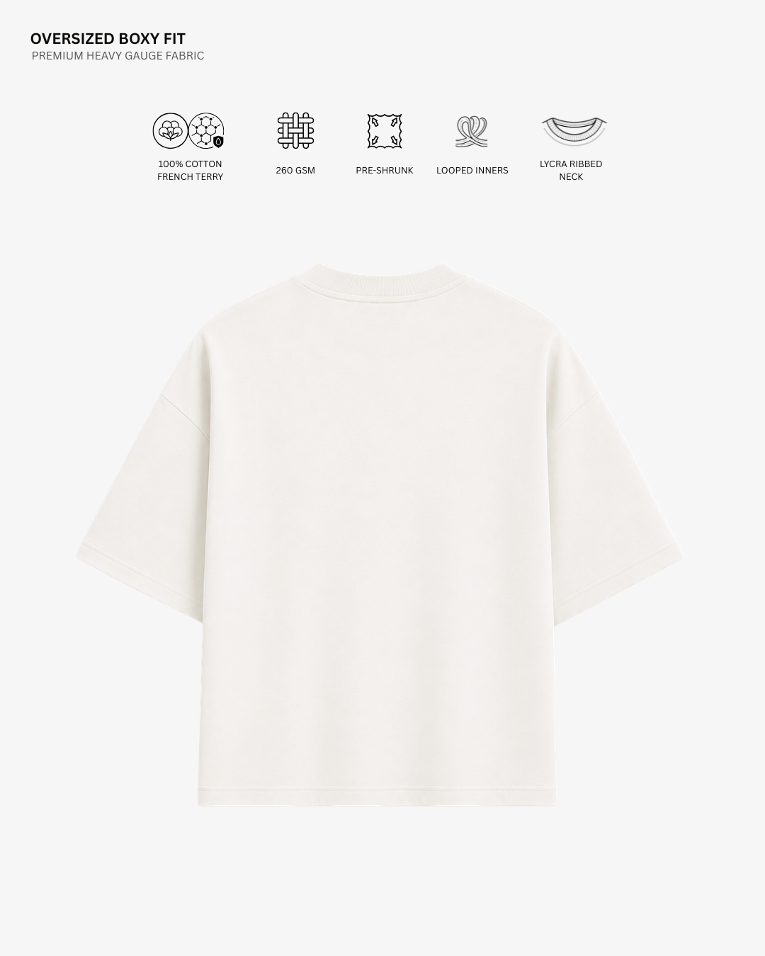 Lazy Vibes Shinchan French Terry Oversized T-Shirt | Antherr Core
