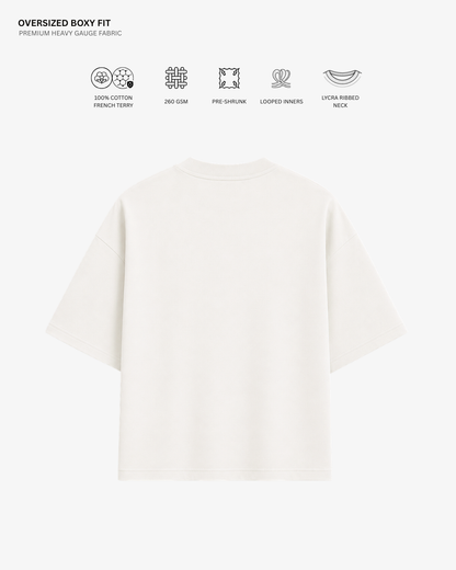 Lazy Vibes Shinchan French Terry Oversized T-Shirt | Antherr Core