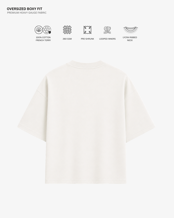 Lazy Vibes Shinchan French Terry Oversized T-Shirt | Antherr Core