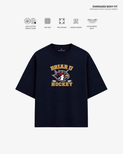 Briar U Hawks French Terry Oversized T-Shirt | Antherr Core