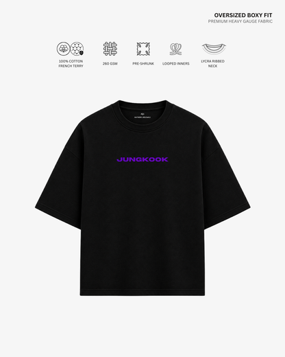 Jungkook French Terry Oversized T-Shirt | Antherr Core
