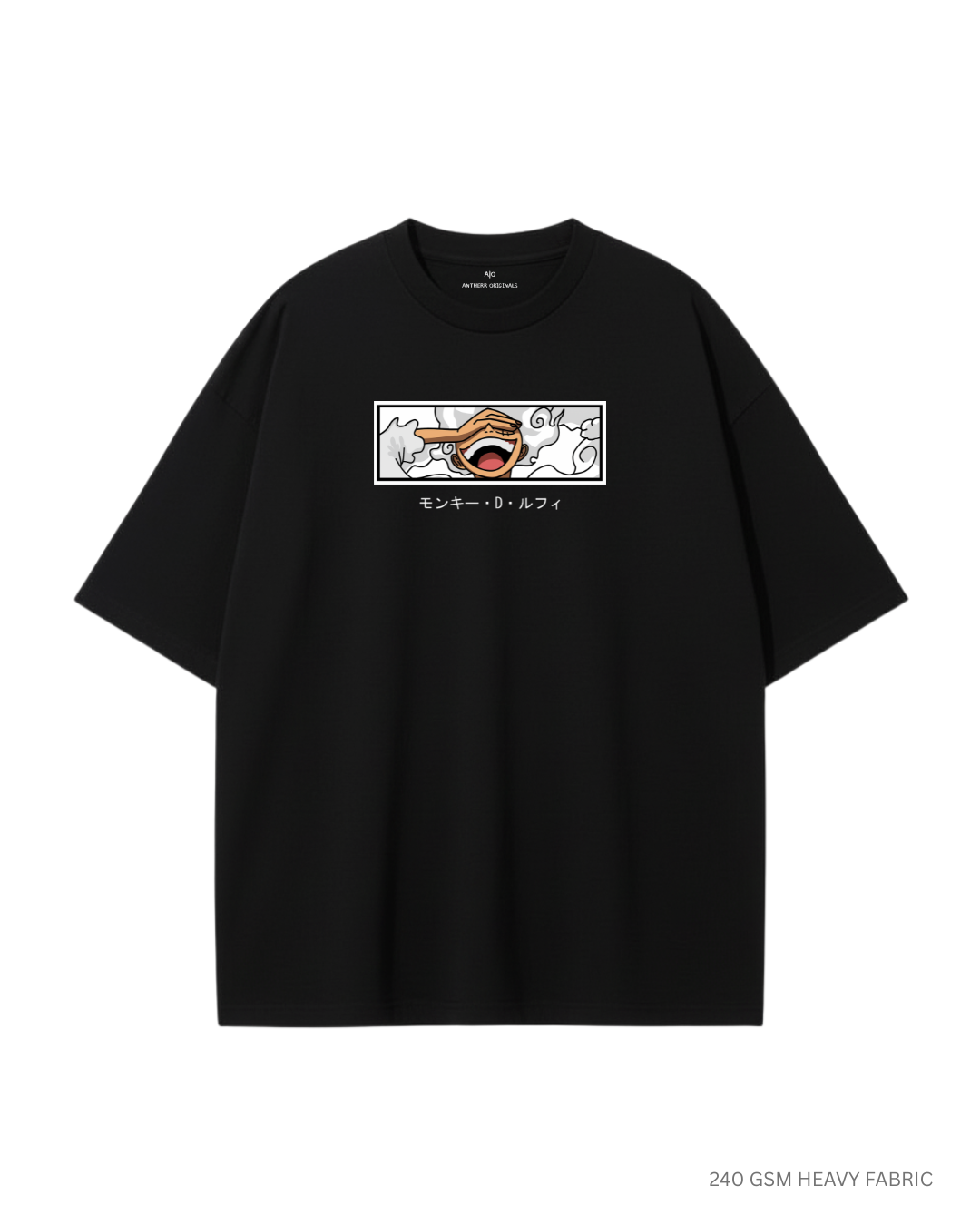 Luffy Gear 5- One Piece Unisex Oversized T-Shirts BLACK