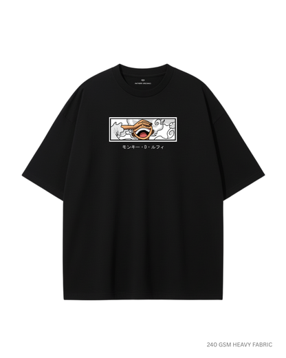 Luffy Gear 5- One Piece Unisex Oversized T-Shirts BLACK