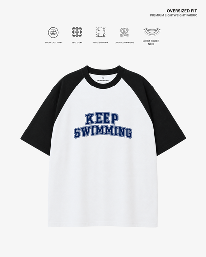 Arirang Swim Club Unisex Ranglan Oversized T-Shirt | Antherr Core