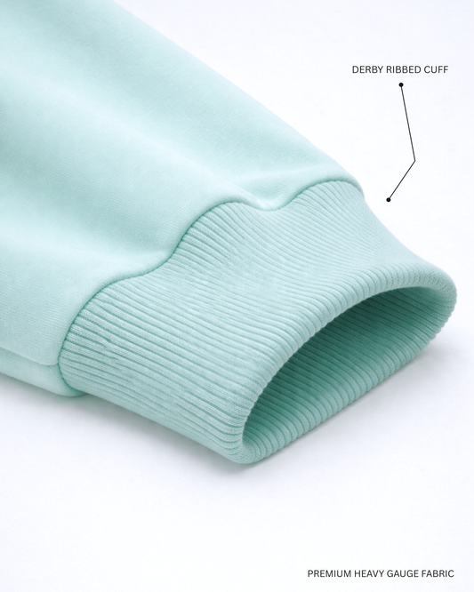 Basic Mint Unisex Winter Sweatshirt | Regular Fit