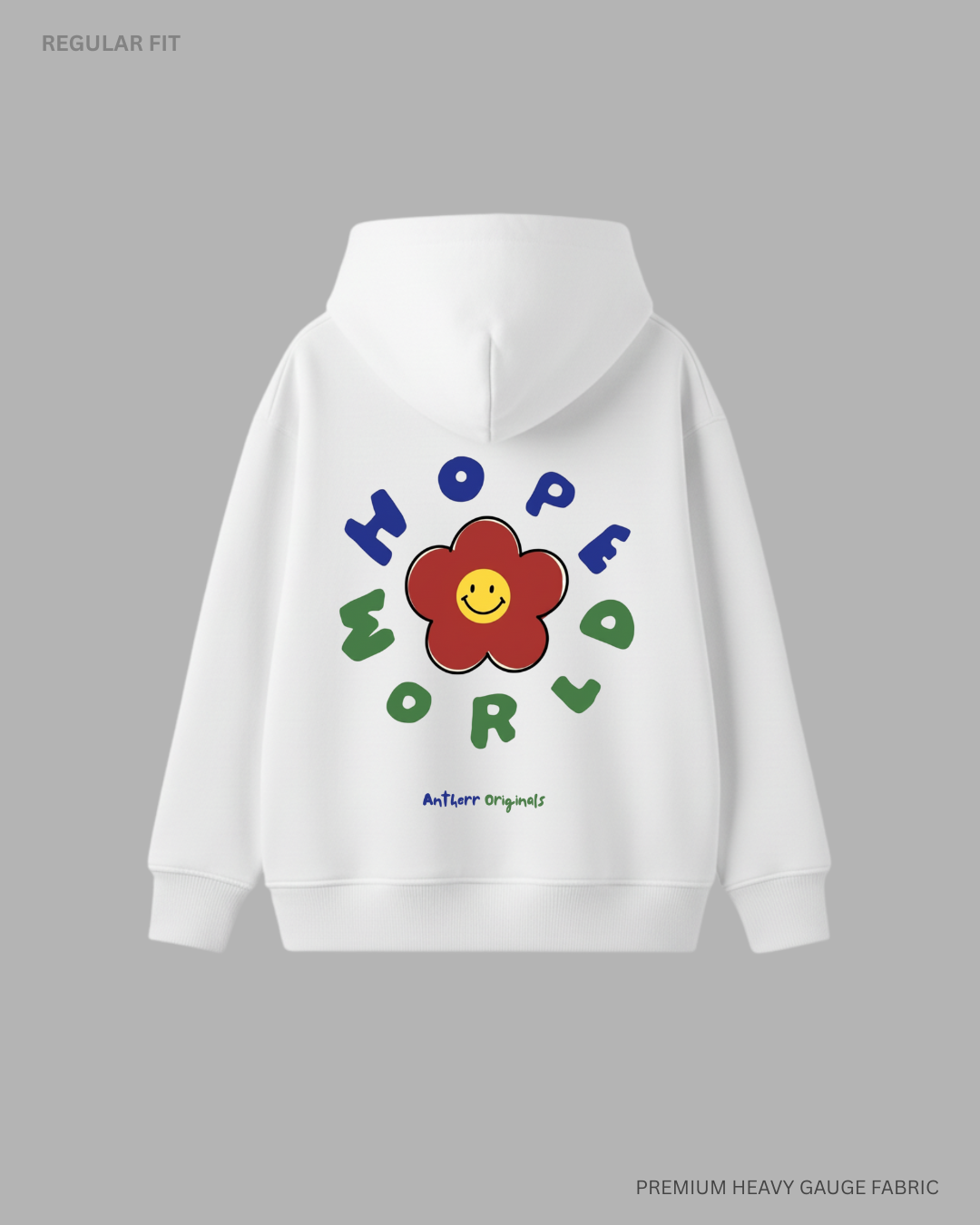 Hope World Unisex Winter Hoodies WHITE