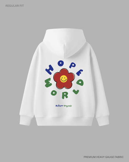 Hope World Unisex Winter Hoodies WHITE