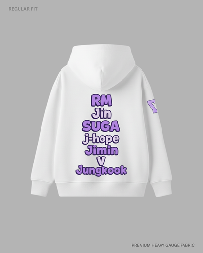 Army Love Unisex Winter Hoodies WHITE
