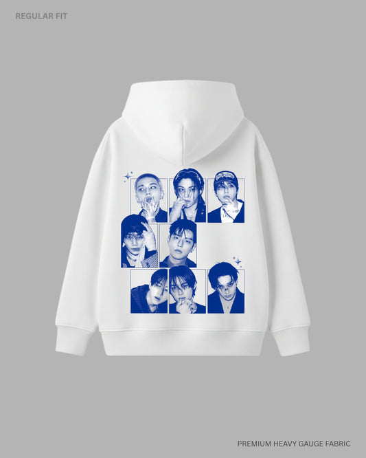 KARMA SKZ Unisex Winter Hoodie WHITE