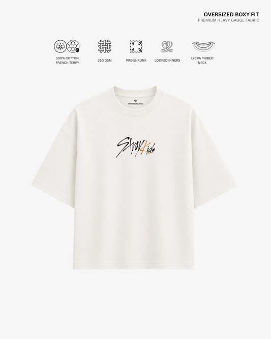 Stray Kids 8TH Anniversary French Terry Oversized T-Shirt | Antherr Core