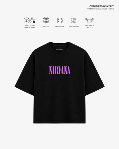 Nirvana French Terry Oversized T-Shirt | Antherr Core