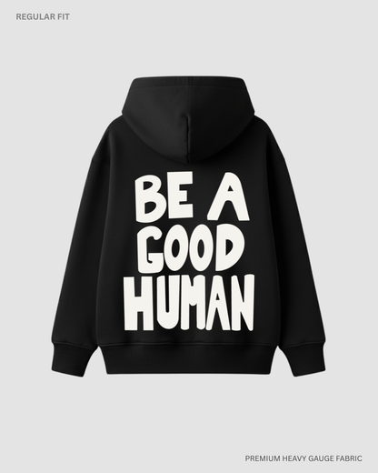 Be a good human- Nomad- Jimin Unisex Winter Hoodie BLACK
