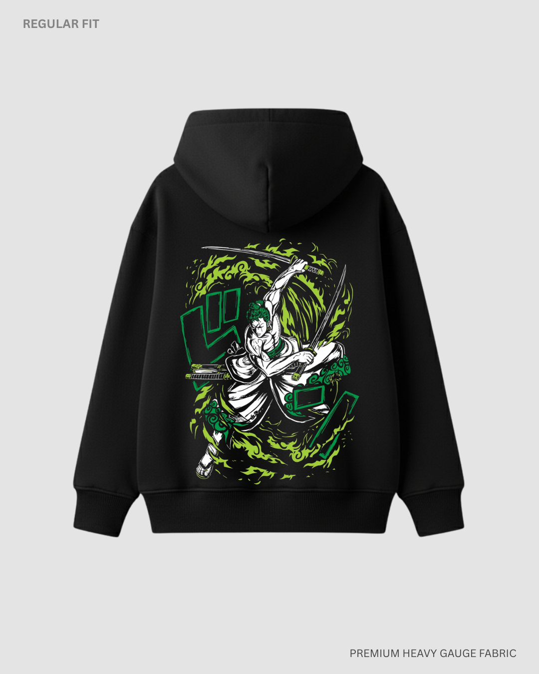 Zoro - One Piece: Anime Unisex Winter Hoodies BLACK