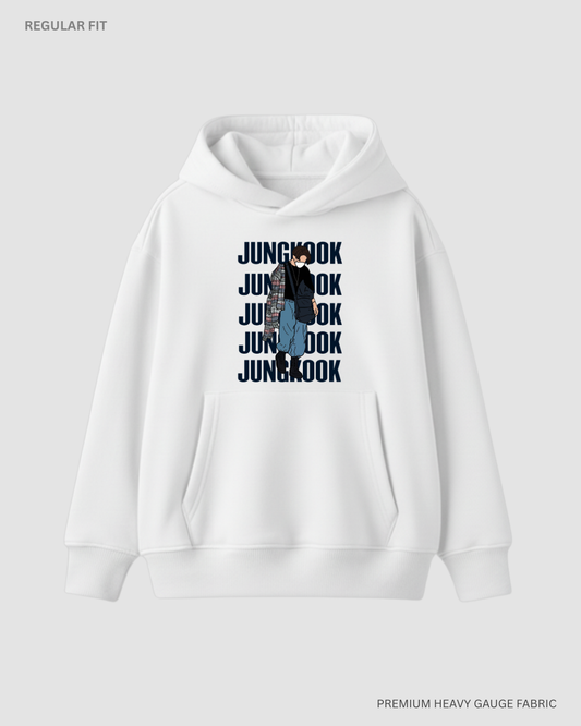 Jungkook: BTS Winter Hoodies WHITE
