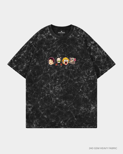 Chibi Demons: Kimetsu no Yaiba Unisex Oversized T-Shirts | Antherr Core