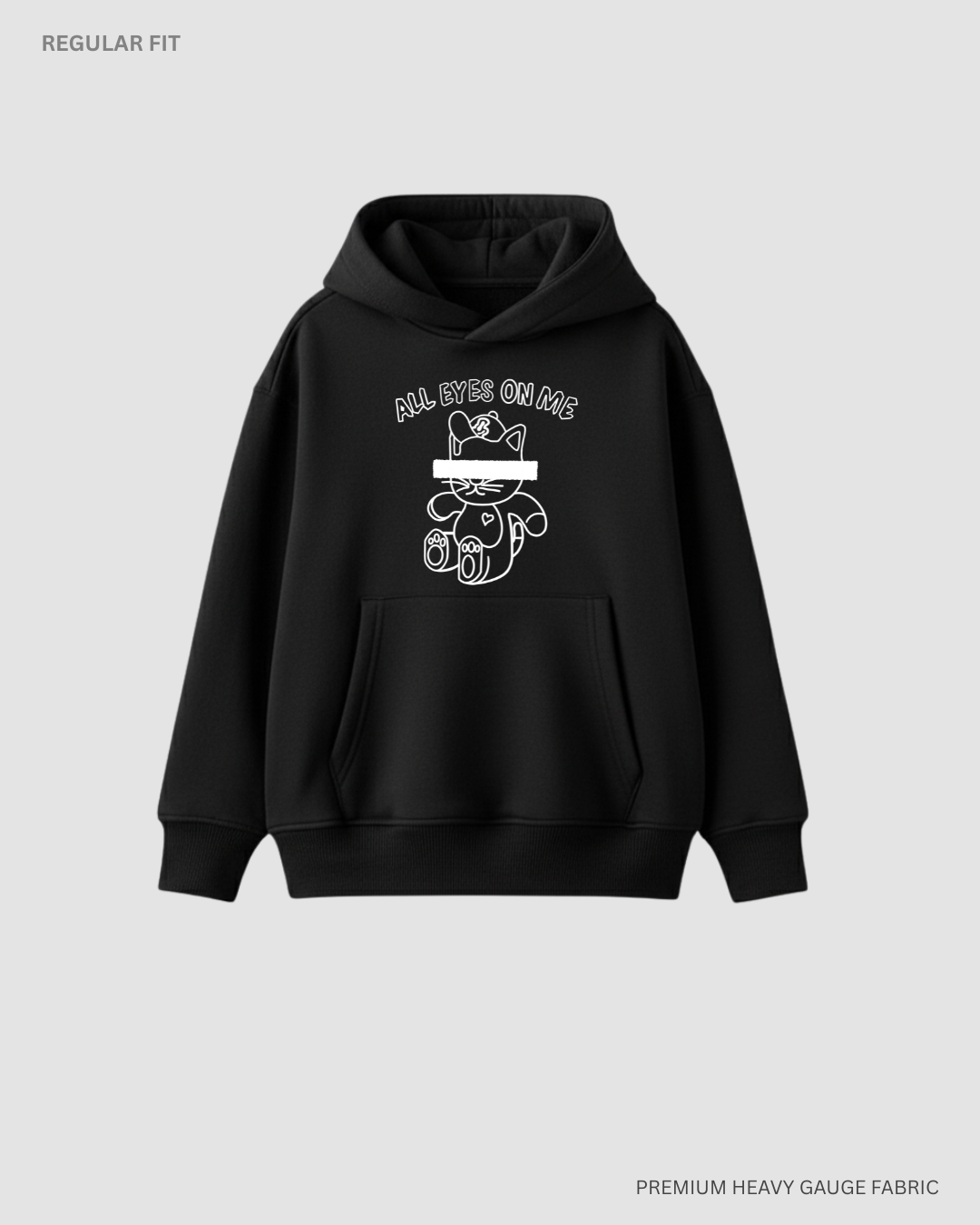 All Eyes on Me Unisex Winter Hoodies BLACK