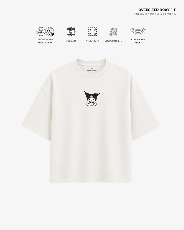 Kuromi French Terry Oversized T-Shirt | Antherr Core