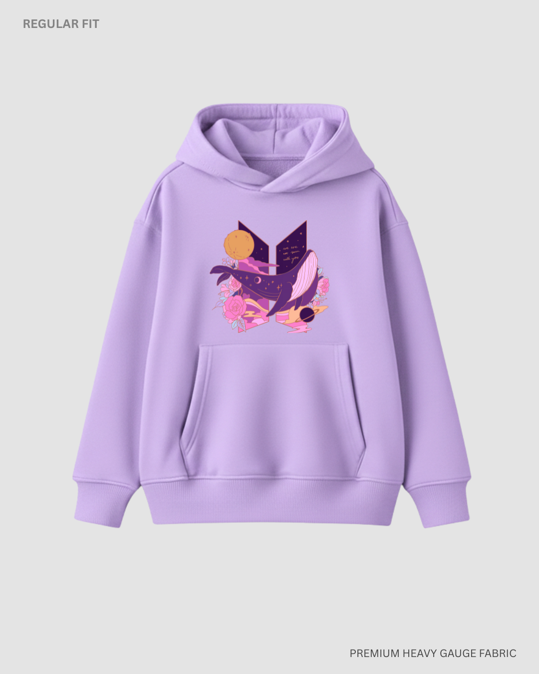 We are not seven with you Unisex Winter Hoodies LAVENDER