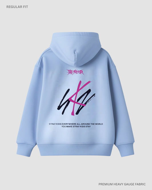 SKZ Unisex Winter Hoodie BABY BLUE