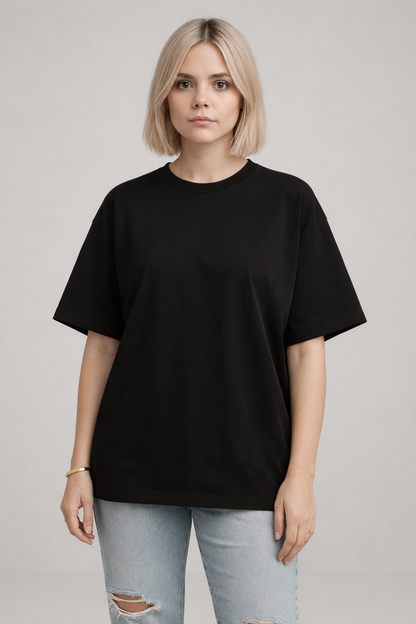Basic Black Unisex Oversized T-Shirt | Antherr Originals