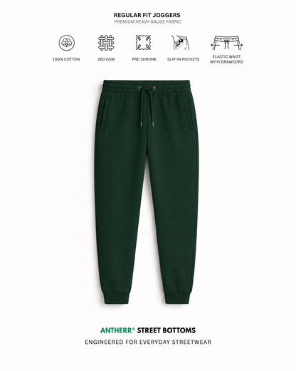 Bottle Green Unisex Everyday Joggers Bottle Green