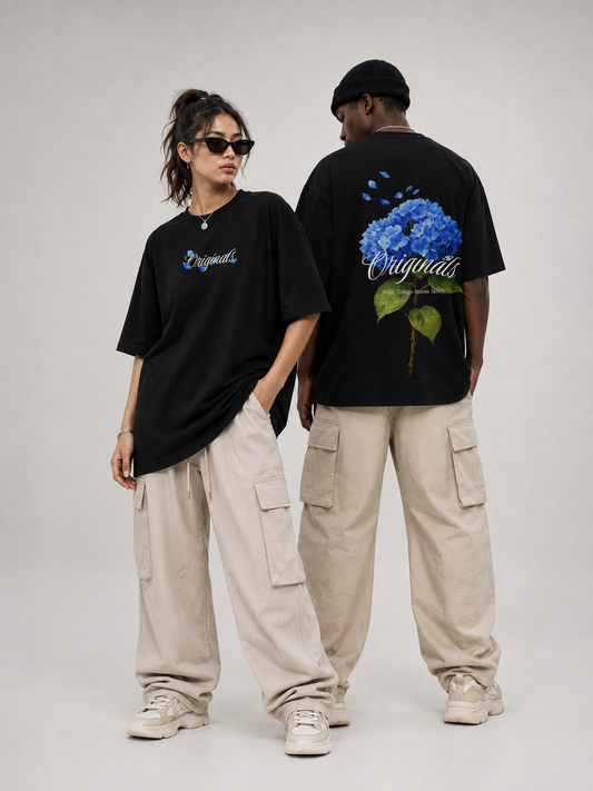 Rare Things Bloom Slowly French Terry Oversized T-Shirt | Antherr Originals