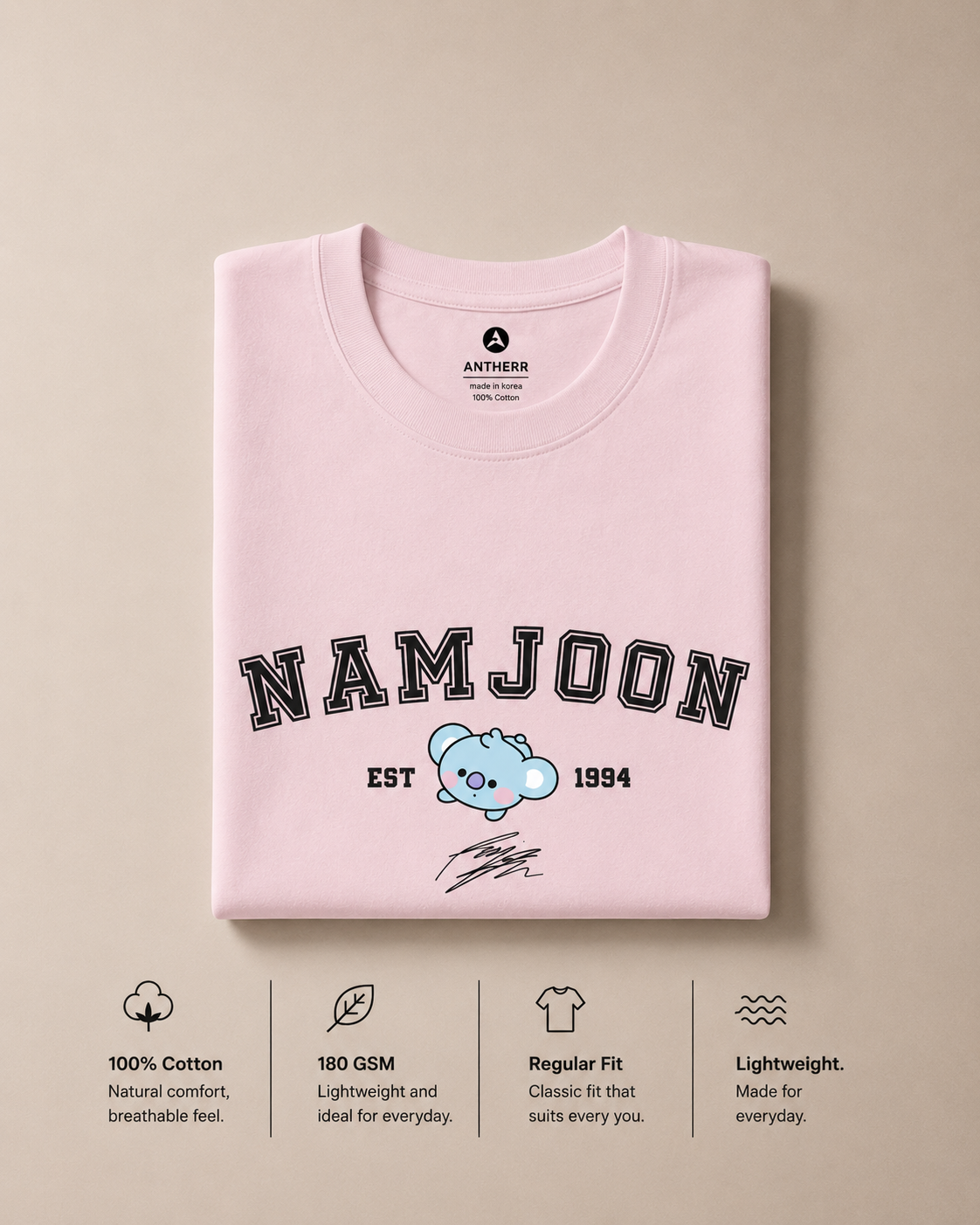 BTS Crew Unisex Regular Fit T-Shirt
