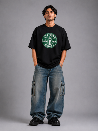 Caffeine Addict Unisex Oversized T-Shirt | Antherr Core