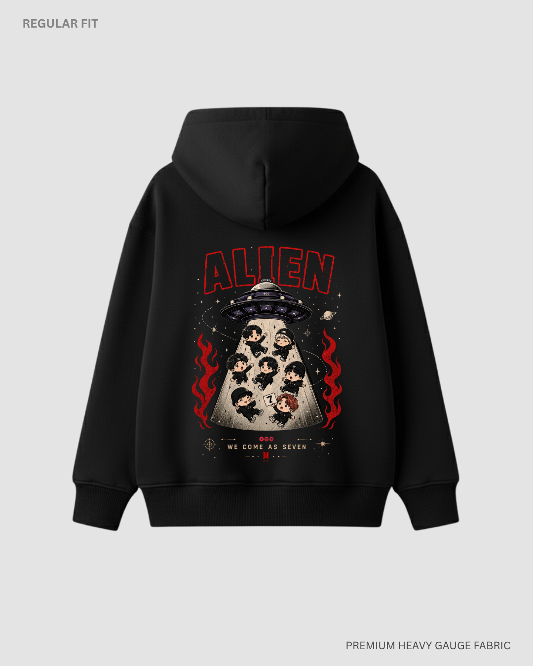 Chibi Alien Arirang Unisex Winter Hoodie