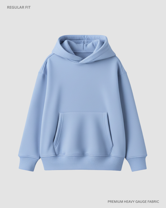 Basic Snow Blue Winter Unisex Hoodies SNOW BLUE