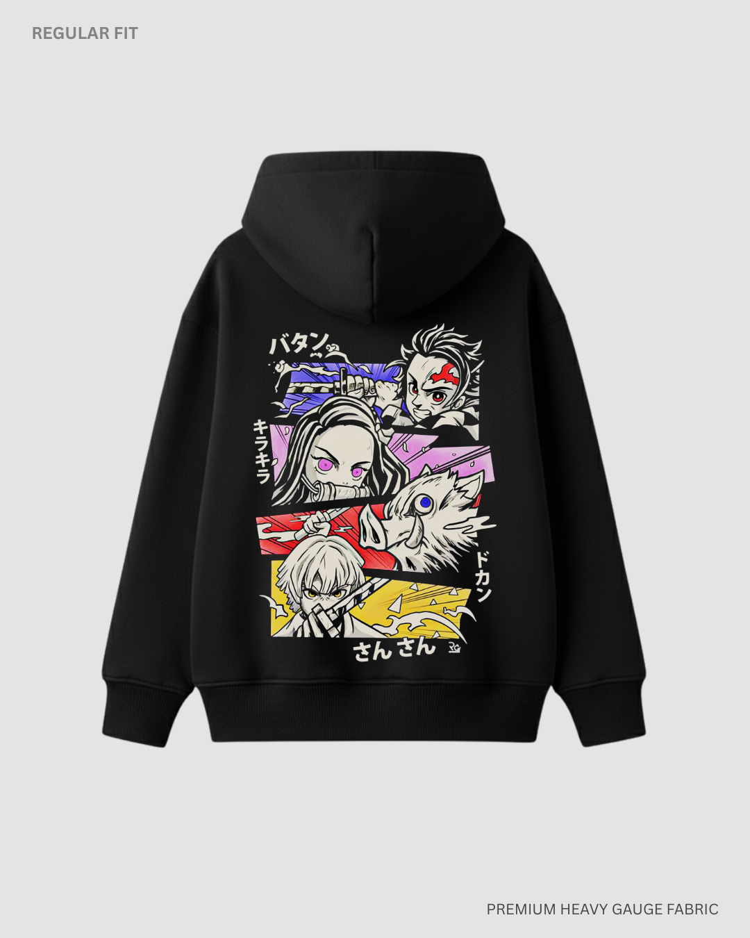 Kimetsu no Yaiba: Anime Unisex Winter Hoodies BLACK