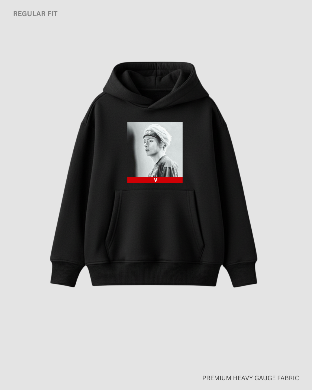 BTS Kim Taehyung V Unisex Winter Hoodies BLACK
