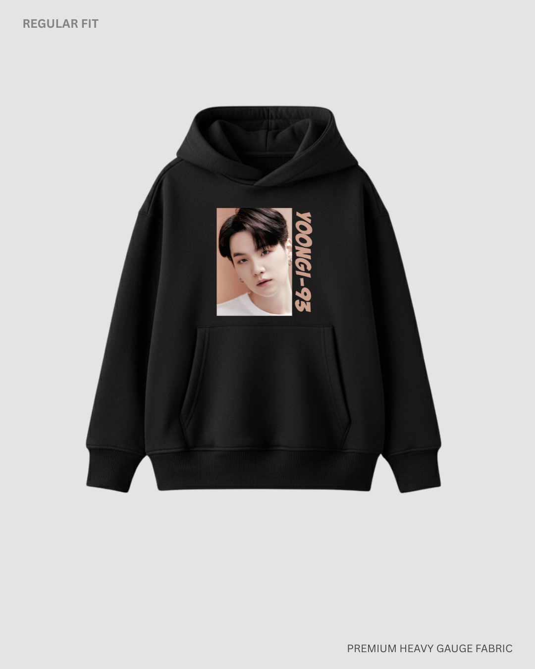 Yoongi Unisex Winter Hoodies BLACK