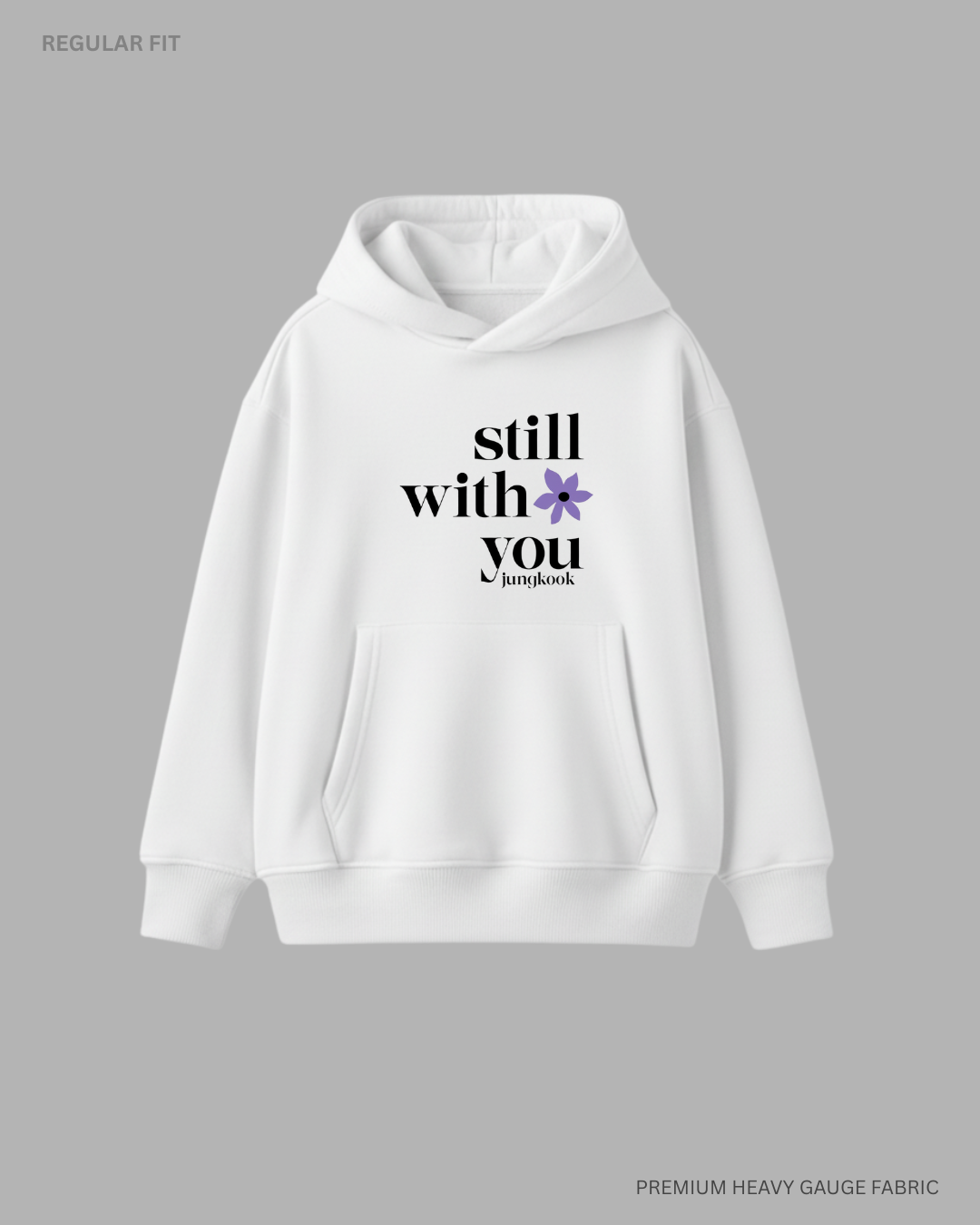 Still With You Jungkook: BTS Winter Hoodies WHITE