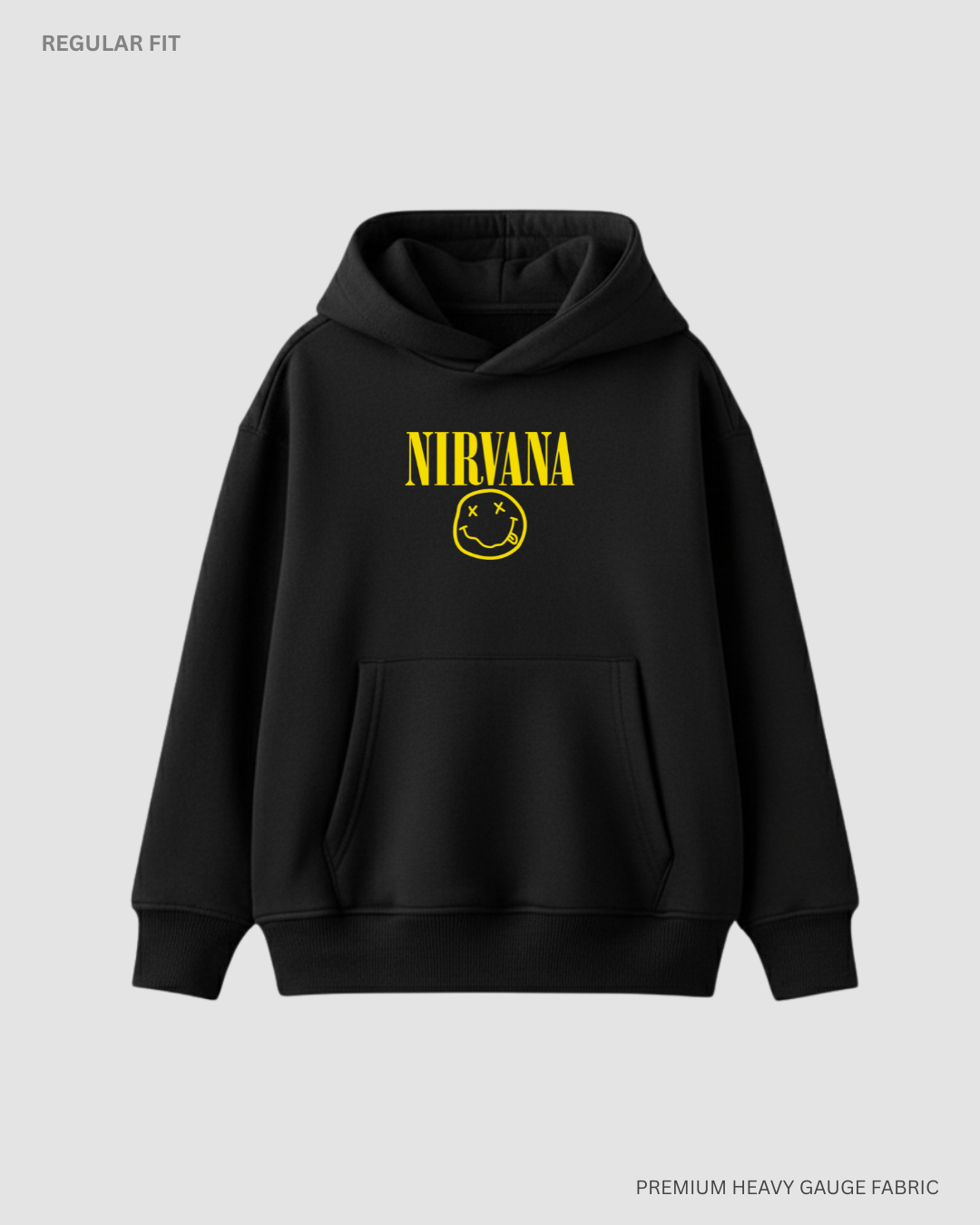 Nirvana Unisex Winter Hoodies Black