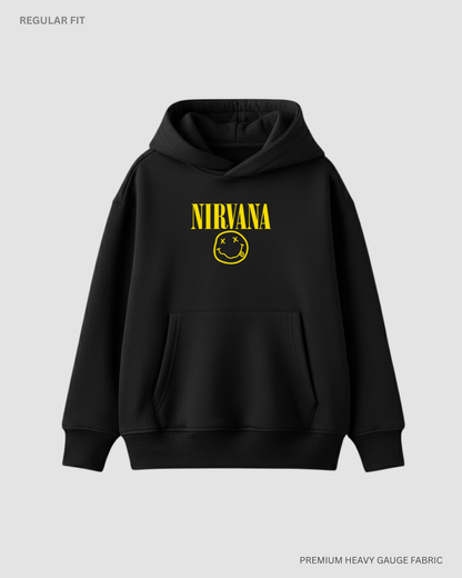 Nirvana Unisex Winter Hoodies Black